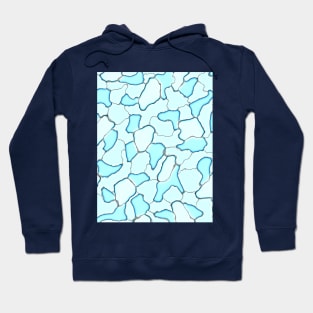 Unique Military Camouflage Army Blue Aqua Camo Pattern Hoodie